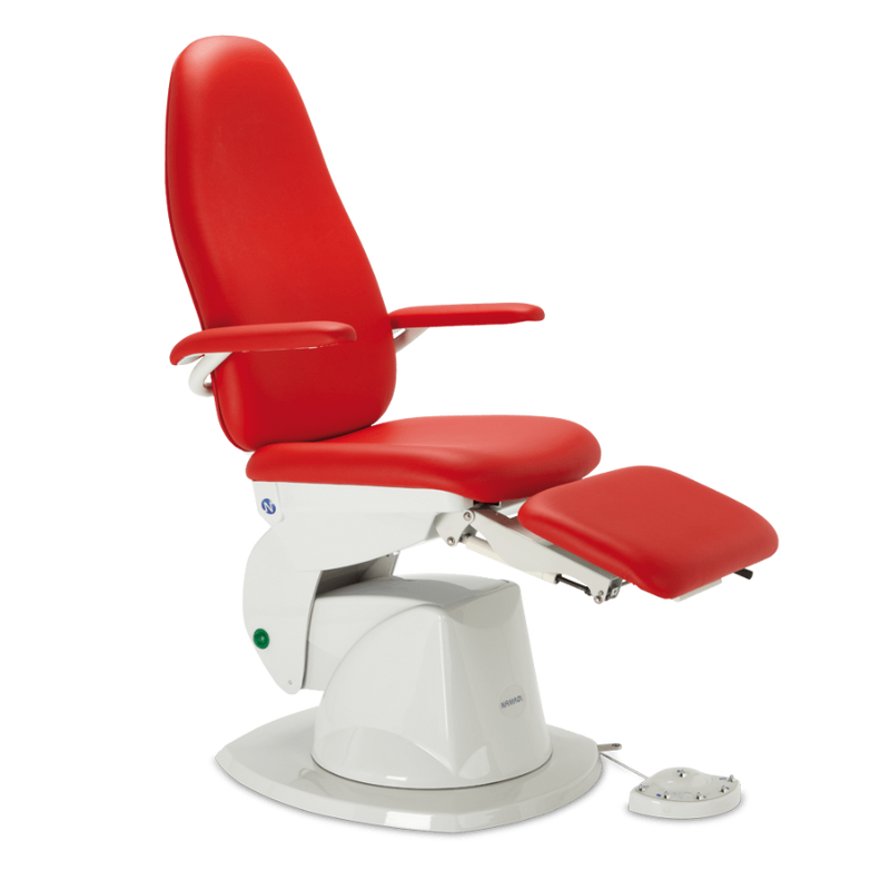 "Висококачествен електрически педикюрен стол в елегантен дизайн, подходящ за професионални салони."